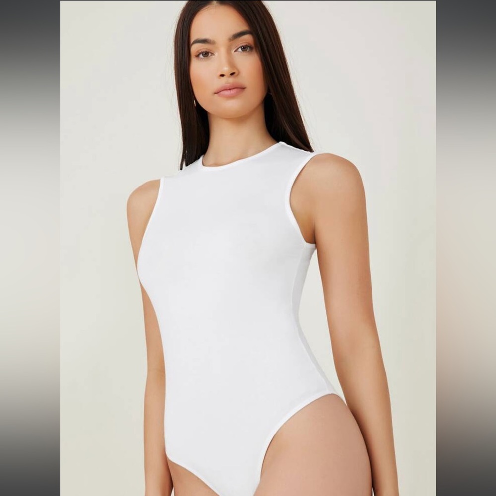 White form fitting bodysuit